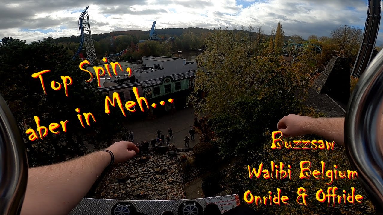 Top Spin, aber in meh... Buzzsaw (Top Spin) Walibi Belgium 2022 // Onride & Offride