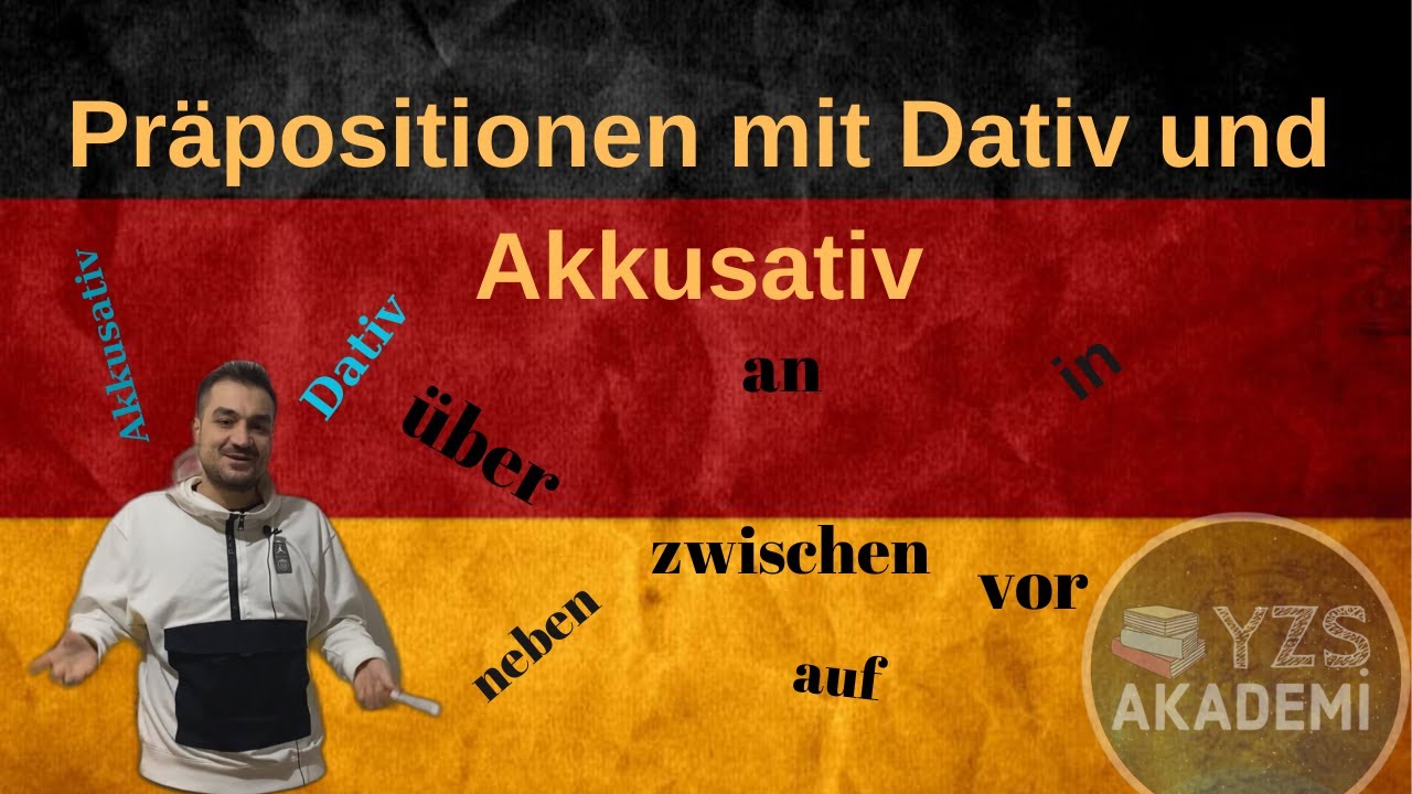 Almanca A2 Dersleri I1I  Wechselpräpositionen / Präpositionen mit Dativ und Akkusativ (yer edatları)