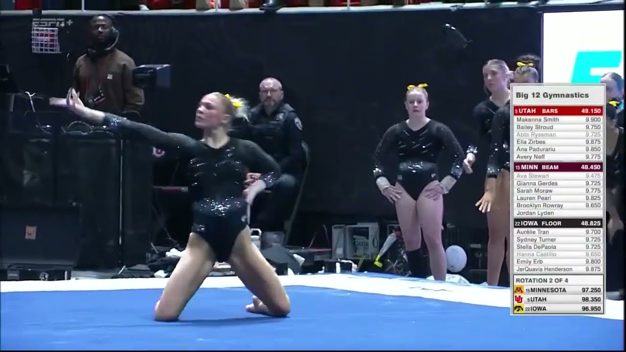Sophie Schriever (Iowa) - Floor Exhibition (9.800) - 2026 Iowa, Minnesota at Utah  - NCAA Gymnastics