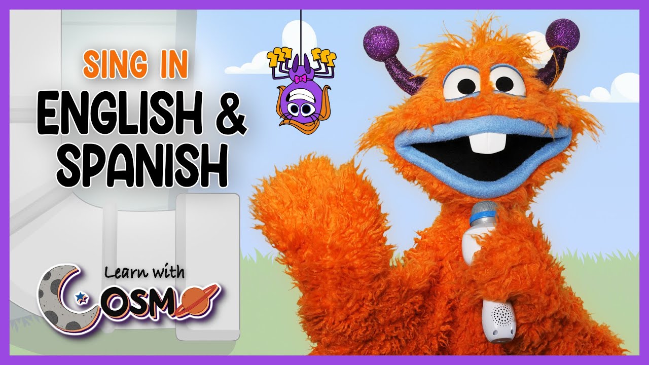 Itsy Bitsy Spider 🕷️ Itzi Bitzi Araña 🎵 Learn Spanish with Cosmo | Canciones Infantiles | Kids Songs