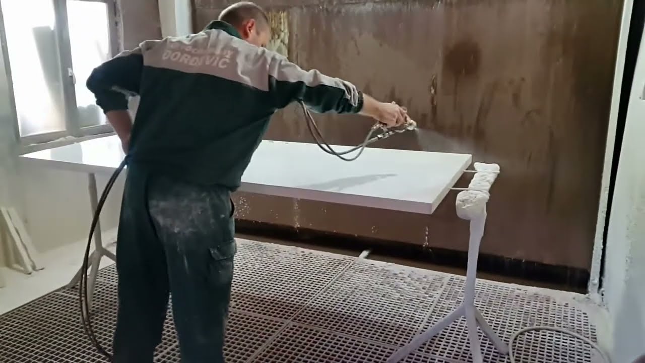 Farbanje sobnih vrata AAA pumpom binks MXL4/32