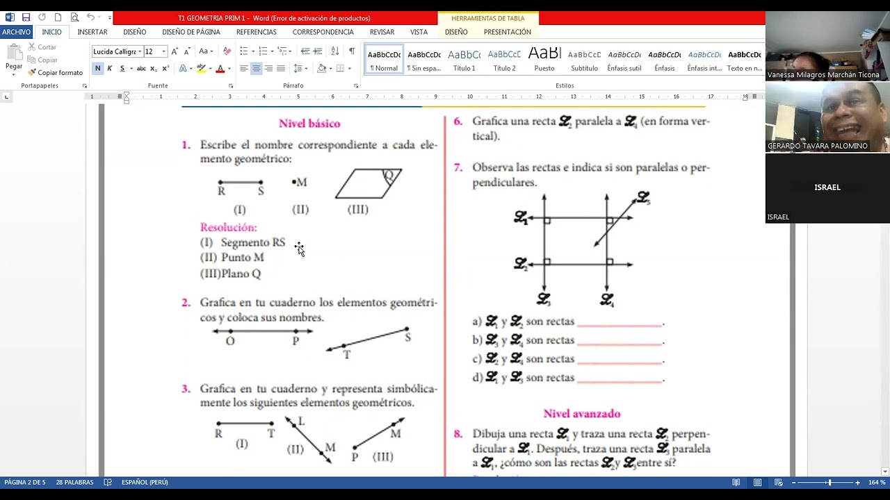 GEOMETRIA PRIM 1 VACACIONAL 2026