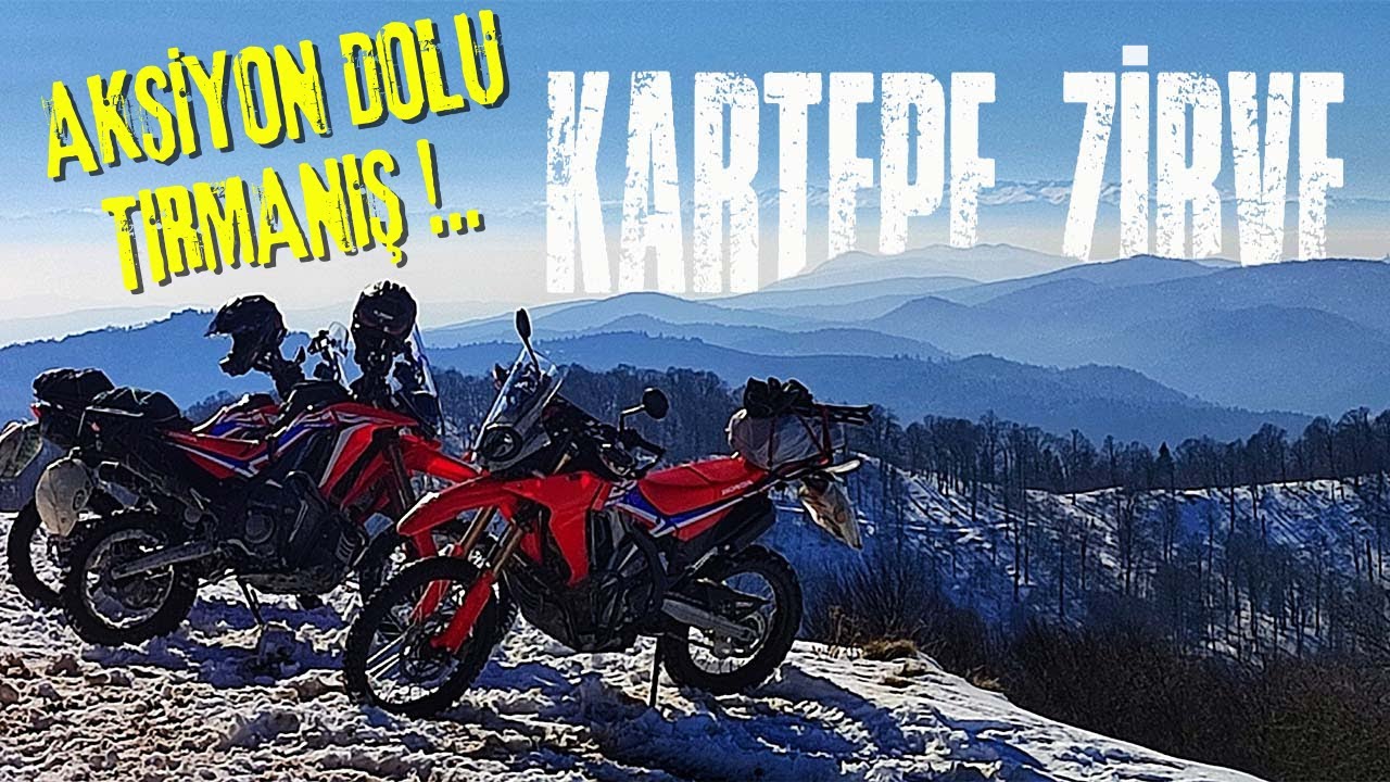 KAR VE BUZ ÜSTÜNDE ZORLU SÜRÜŞ | KARTEPE ZİRVE | CRF 250 RALLY