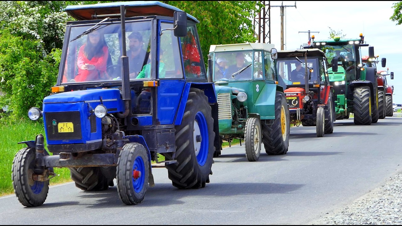 Traktoriáda Horní Kruty 2025 🚜 – Slalom 🏁 & Spanilá jízda 🎉