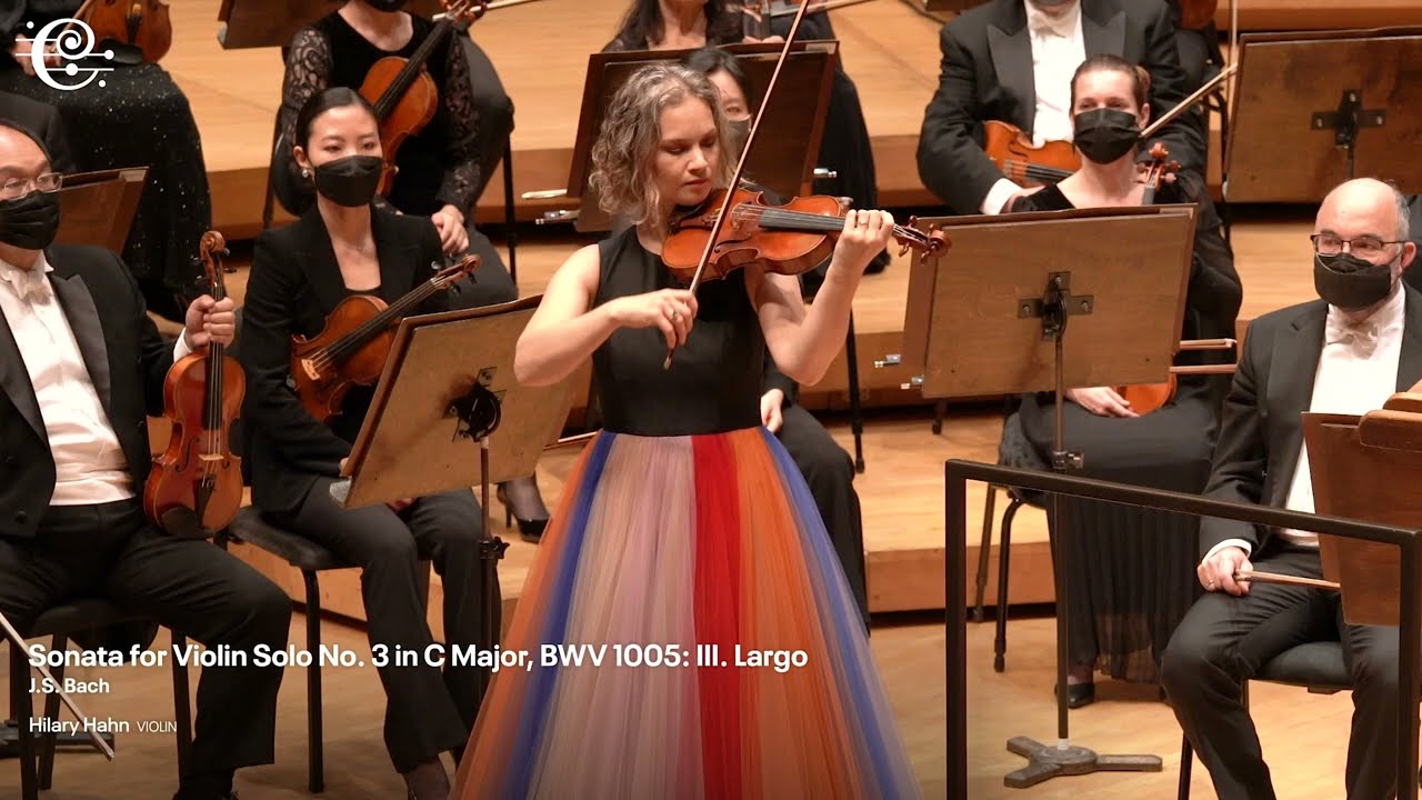 Hilary Hahn performs Largo from Bach's Sonata for Violin Solo No. 3