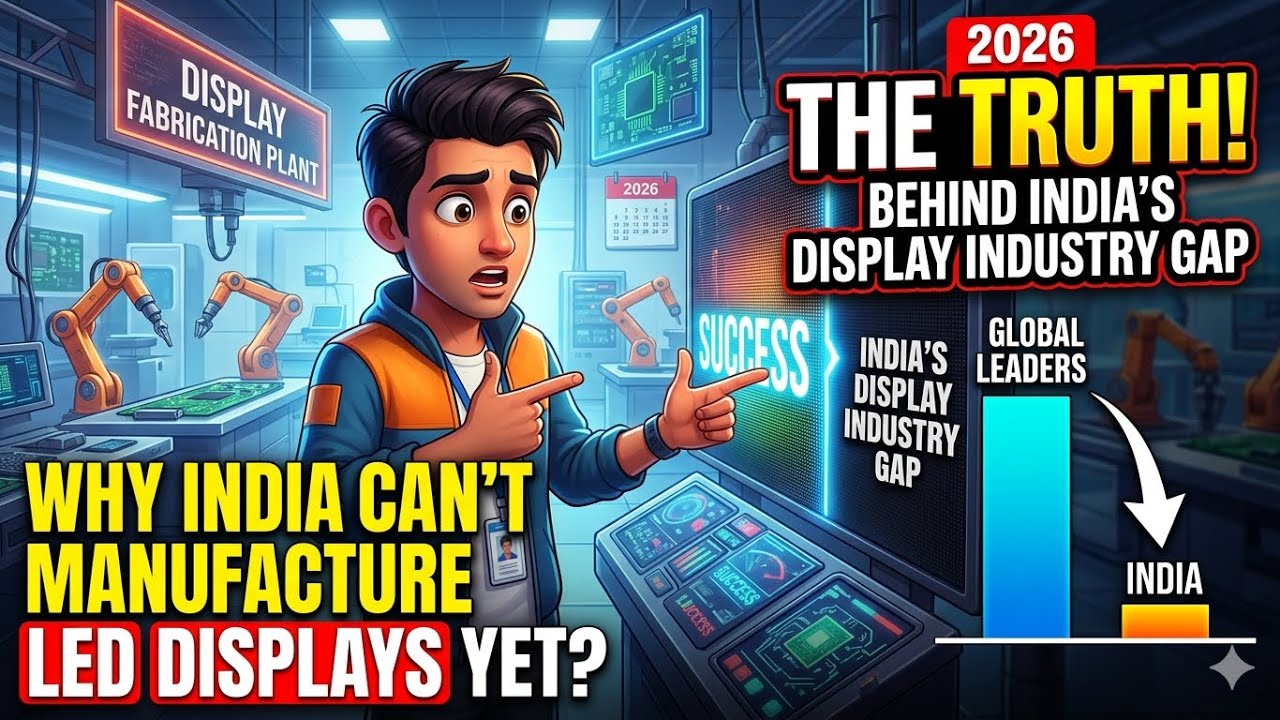 Why India Can&rsquo;t Manufacture LED Displays Yet? | Truth Behind India&rsquo;s Display Industry Gap 2026