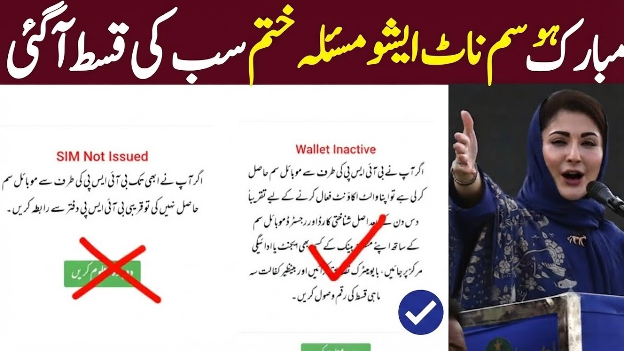 BISP 8171 Portal New Updates | BISP Wallet Account Sim Not Issued, Wallet Inactive | BISP Payment