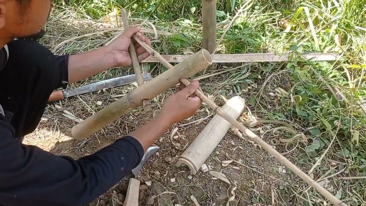 CARA MEMBUAT KOLECER YANG MUDAH DARI BAMBU