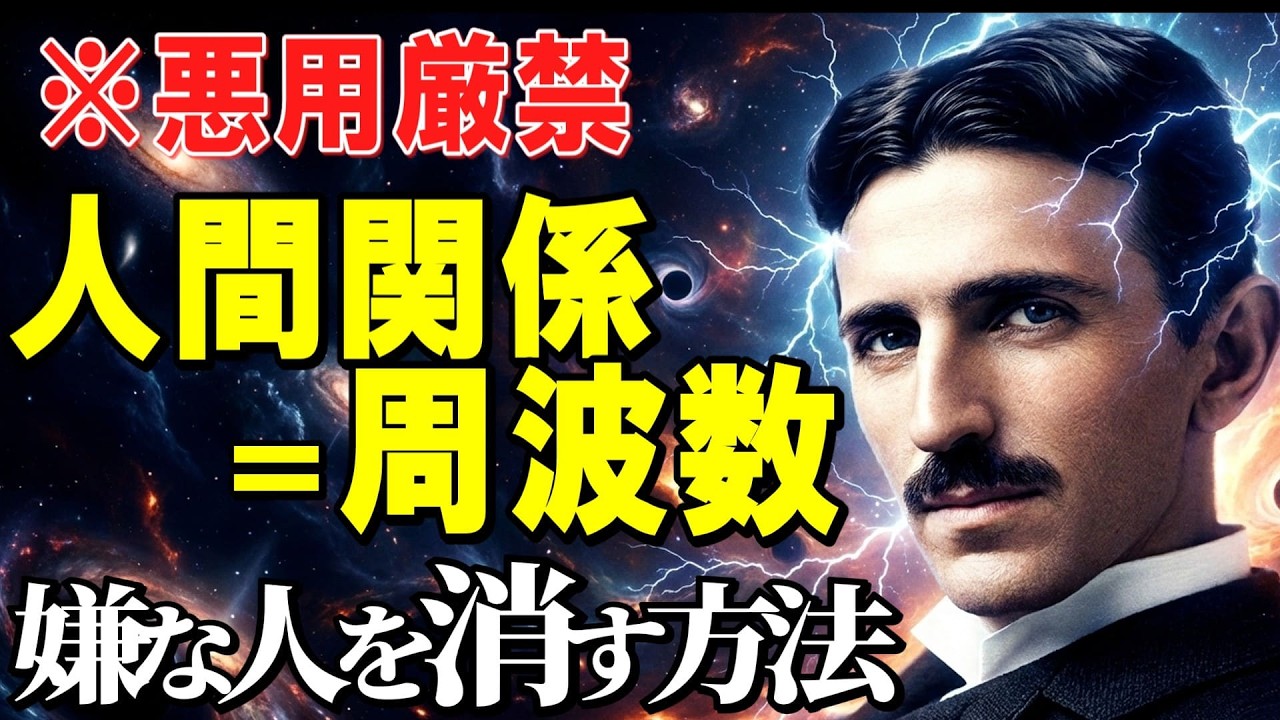 【99%が知らない】「人間関係はあなたの周波数で決まる」テスラが説いた振動数の秘密と、嫌な人が目の前から消え去る”物理的”な裏技｜ニコラ・テスラ｜量子力学｜金運