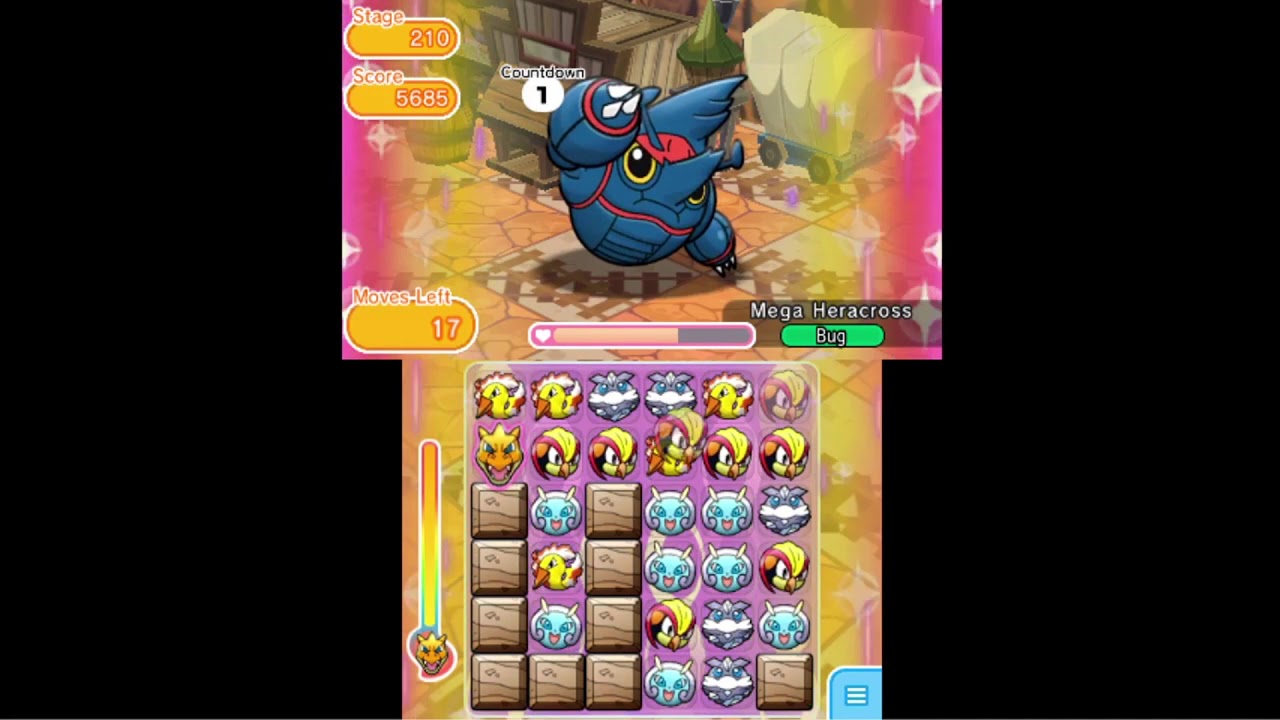 Pokemon Shuffle Part 210: Mega Heracross Counterattacks
