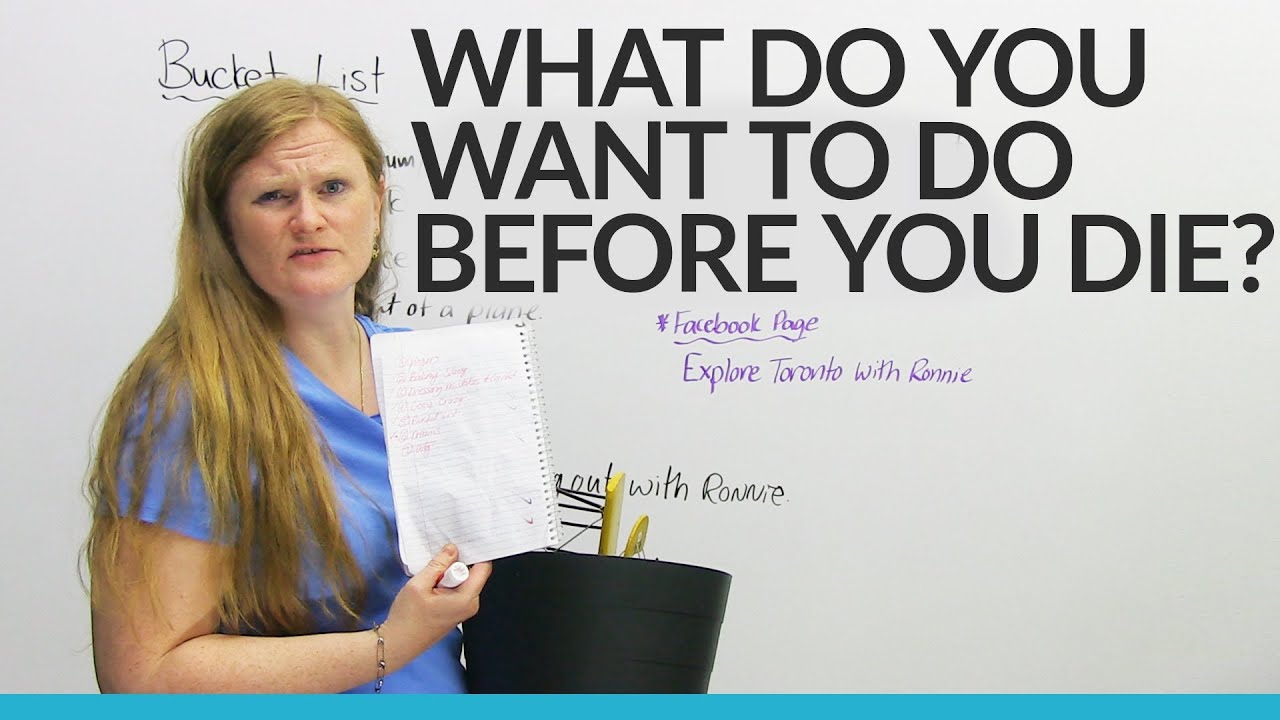 English Vocabulary: What's on your bucket list?