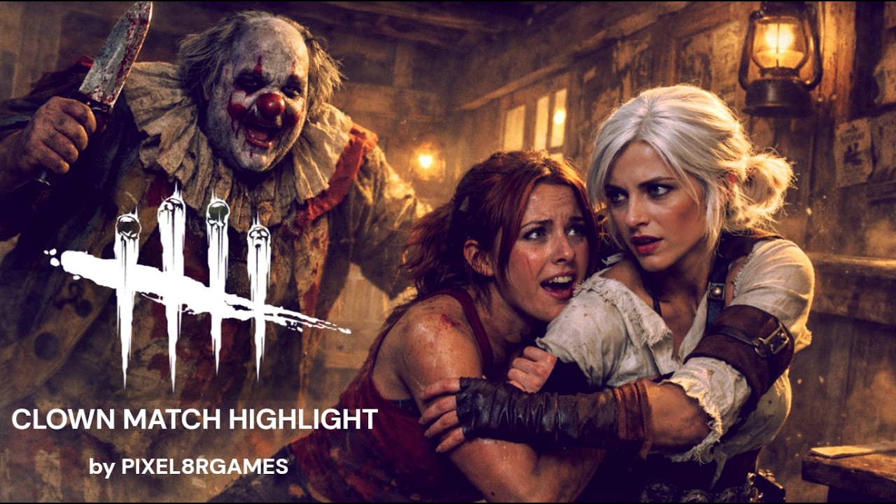 DBD Highlight:  Endgame Rescue from a camping Clown - #dbd #pixel8rgames