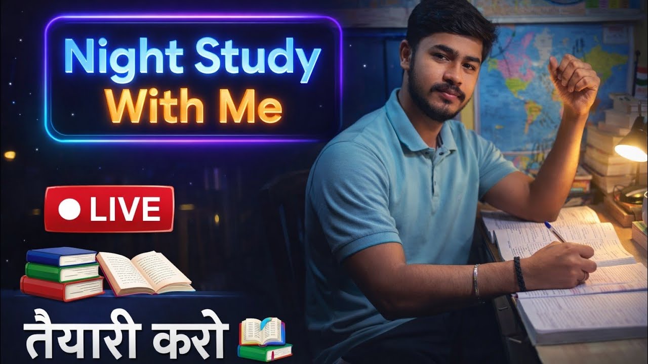 Night 😴 Study with me Live 📚 ✍🏻 Rishikesh Study Point  is live!