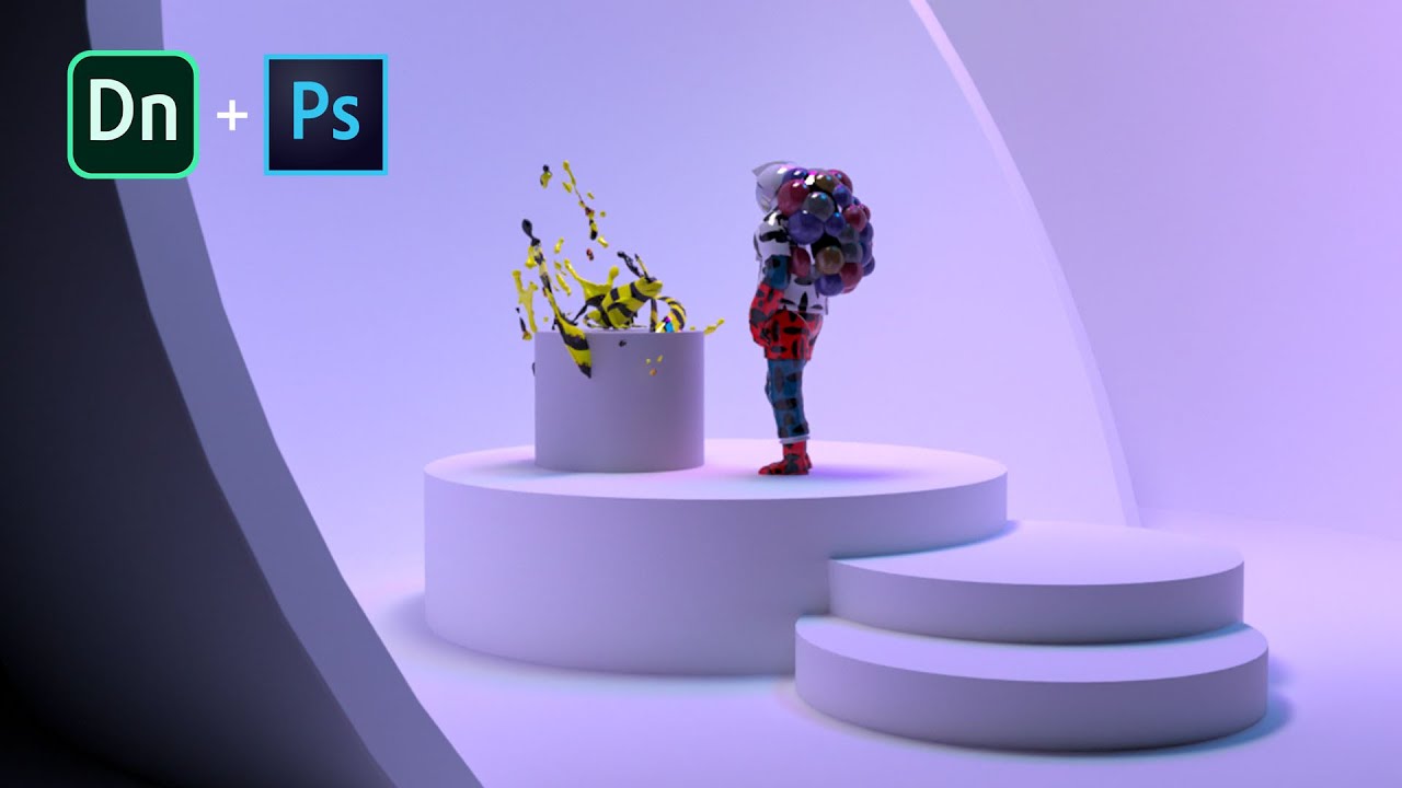 Adobe Dimension 3.2 and Photoshop | 3D Speed Art 03