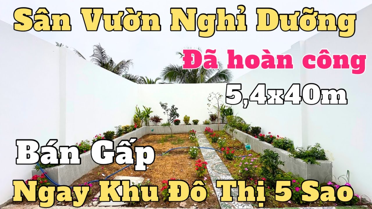 Tâm Tư Bán Villa Sân Vườn Quá Rẻ 5,4x40m Nghỉ Dưỡng Đẹp Ngất Ngây Sổ Hồng Riêng ngay chợ bình chánh