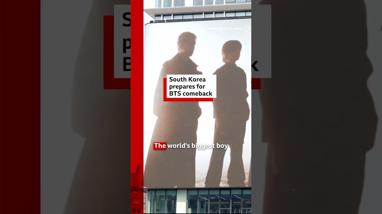 South Korea prepares for BTS comeback. #BTS #KPop #Seoul #BBCNews