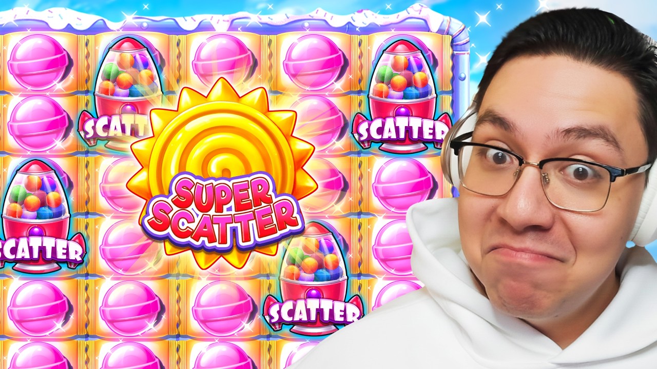 THAT WAS HUGE! SUPER RETRIGGER from ALL IN SAVED ME on Sugar Rush Super Scatter