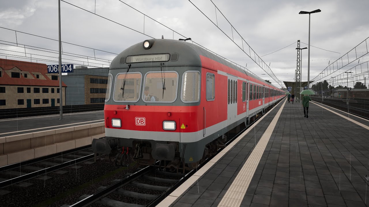 Train Sim World 5 RE 55 Fahrt auf der Strecke Frankfurt-Fulda. TSW5 Gameplay