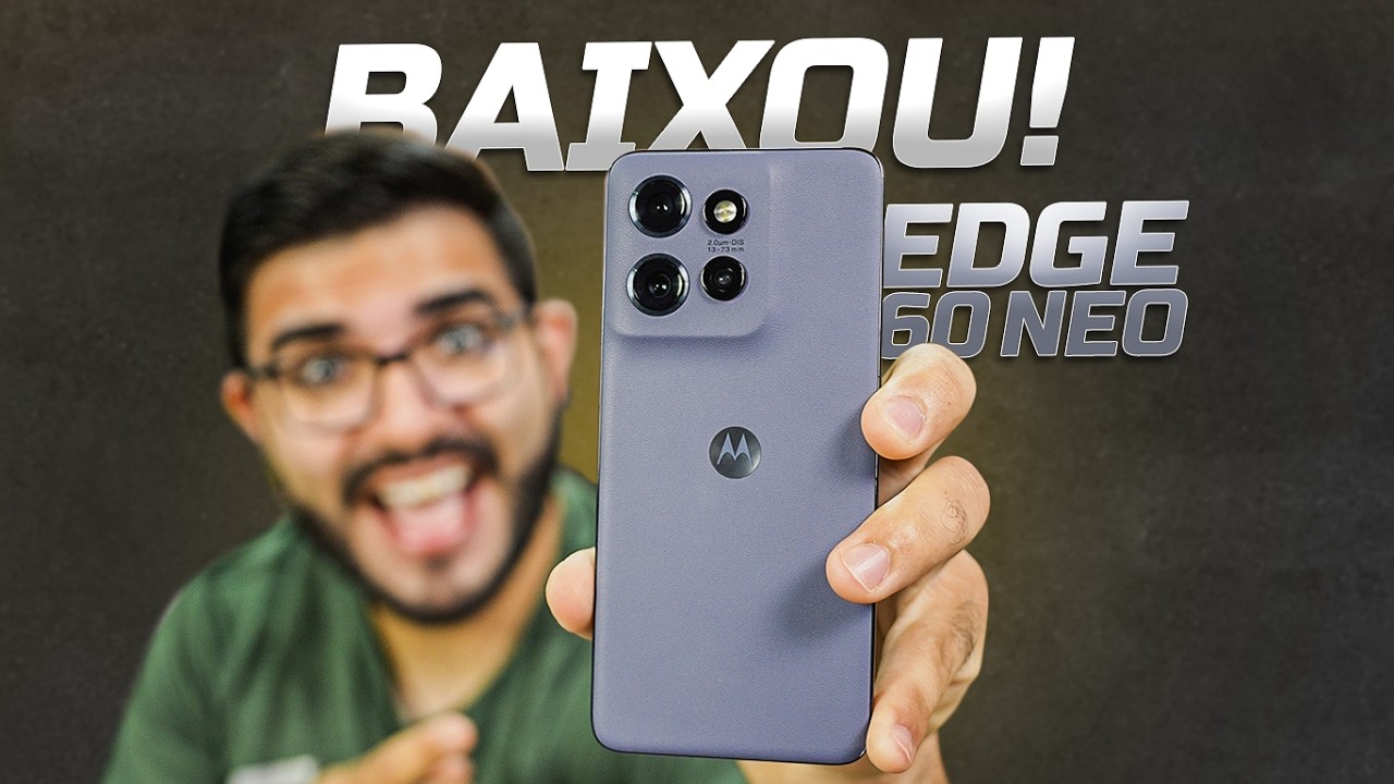 BAIXOU! Edge 60 NEO Carrega sem fio, IP69, COMPLETO EM CÂMERAS... ( com 5 anos de atualização)