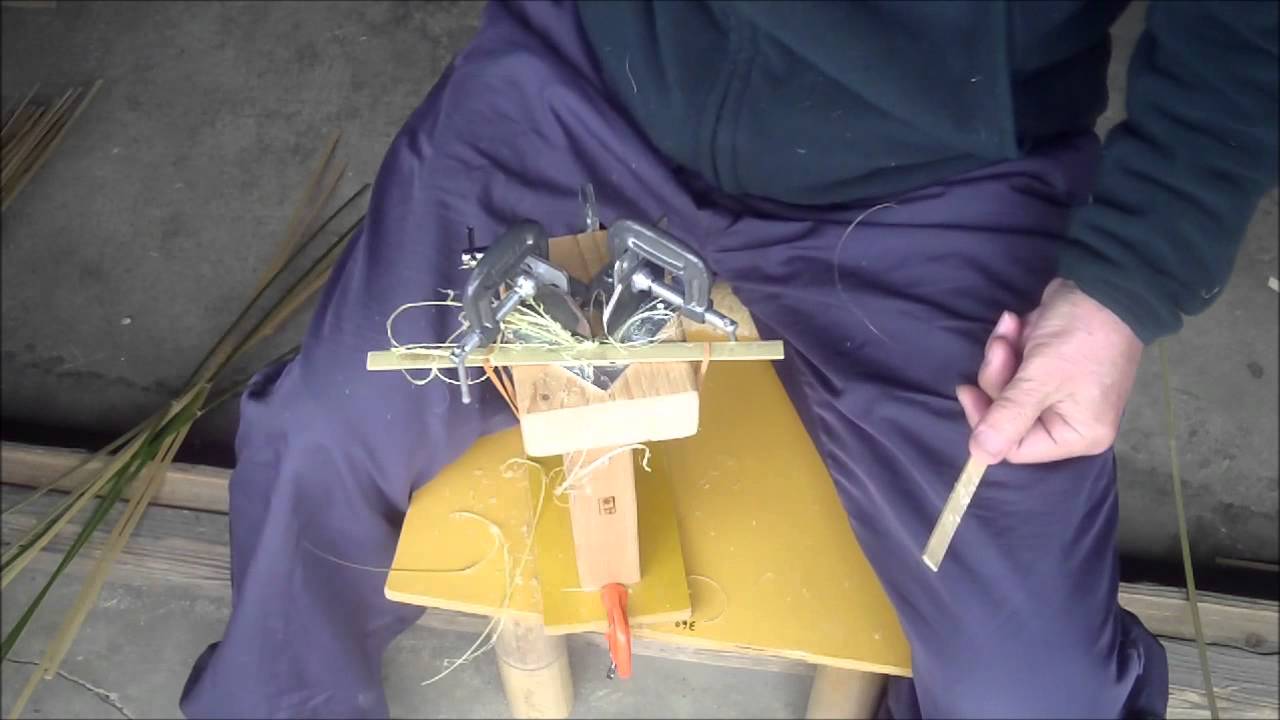 青竹細工道場　How to Make Thin Strips of Bamboo 幅引き道具のご紹介