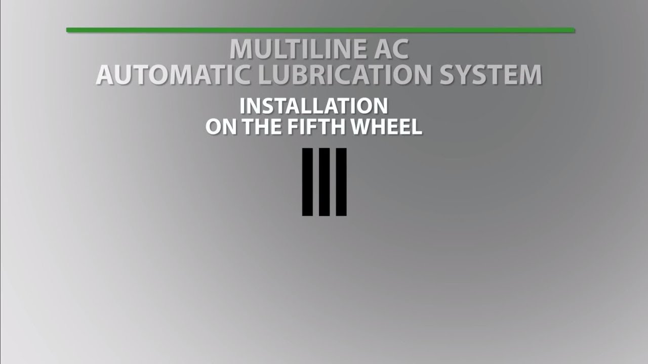 Installation manual - Groeneveld MultiLine Fifth Wheel Kit