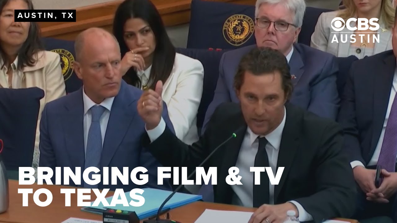 Matthew McConaughey and Woody Harrelson speak to Texas lawmakers