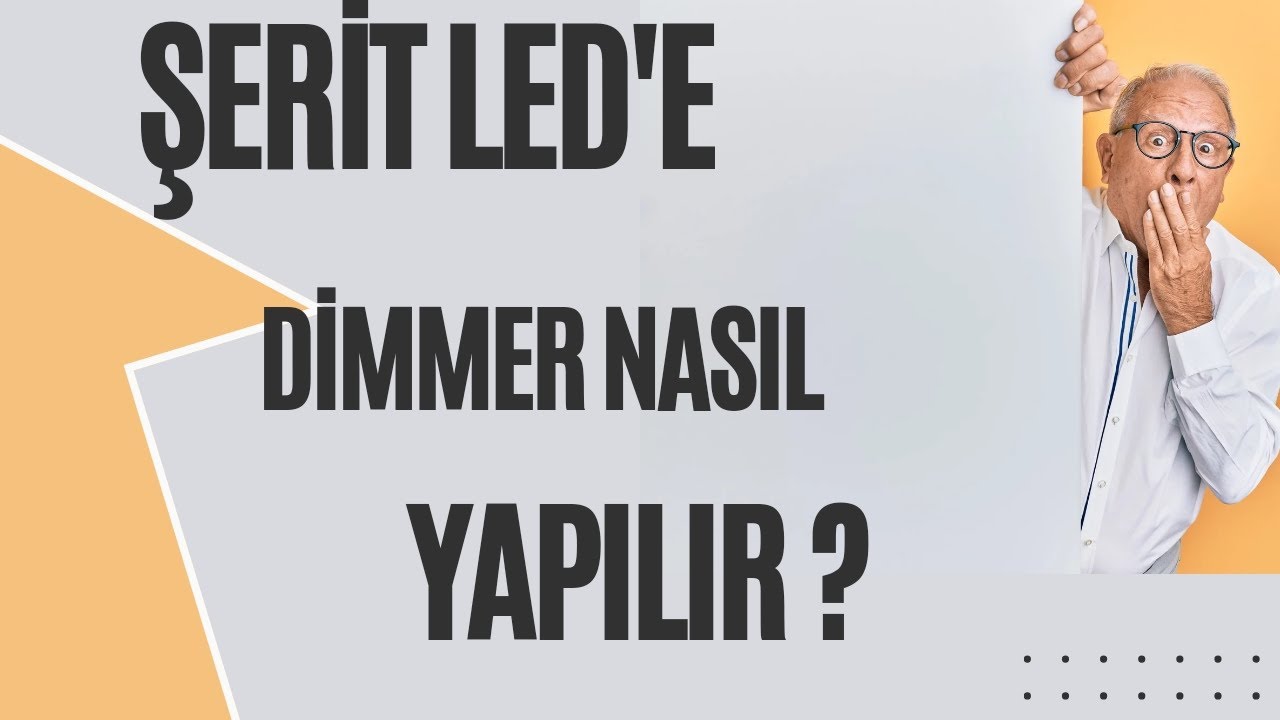 Şerit led'e dimmer nasıl yapılır? şerit lede kumanda nasıl takılır?