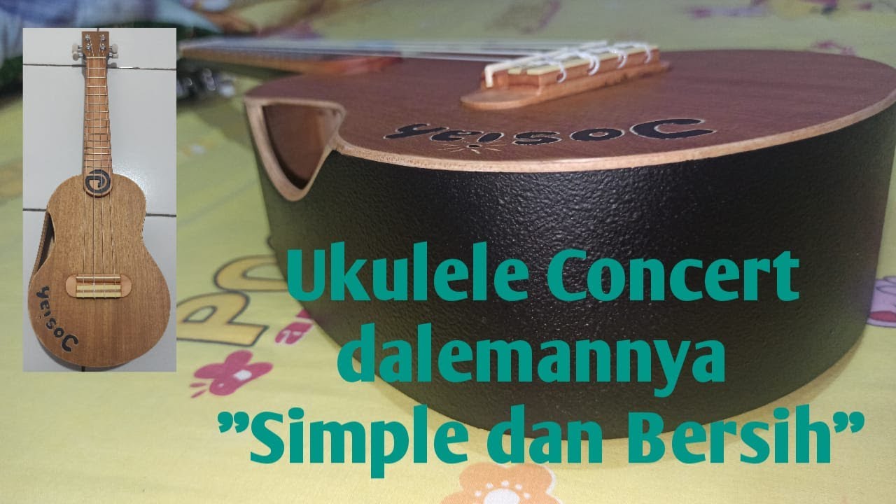 DIY Guitar - Ukulele Concert Cat Wrinkle, Suara Mantap, di dalamnya Bersih dan Simpel