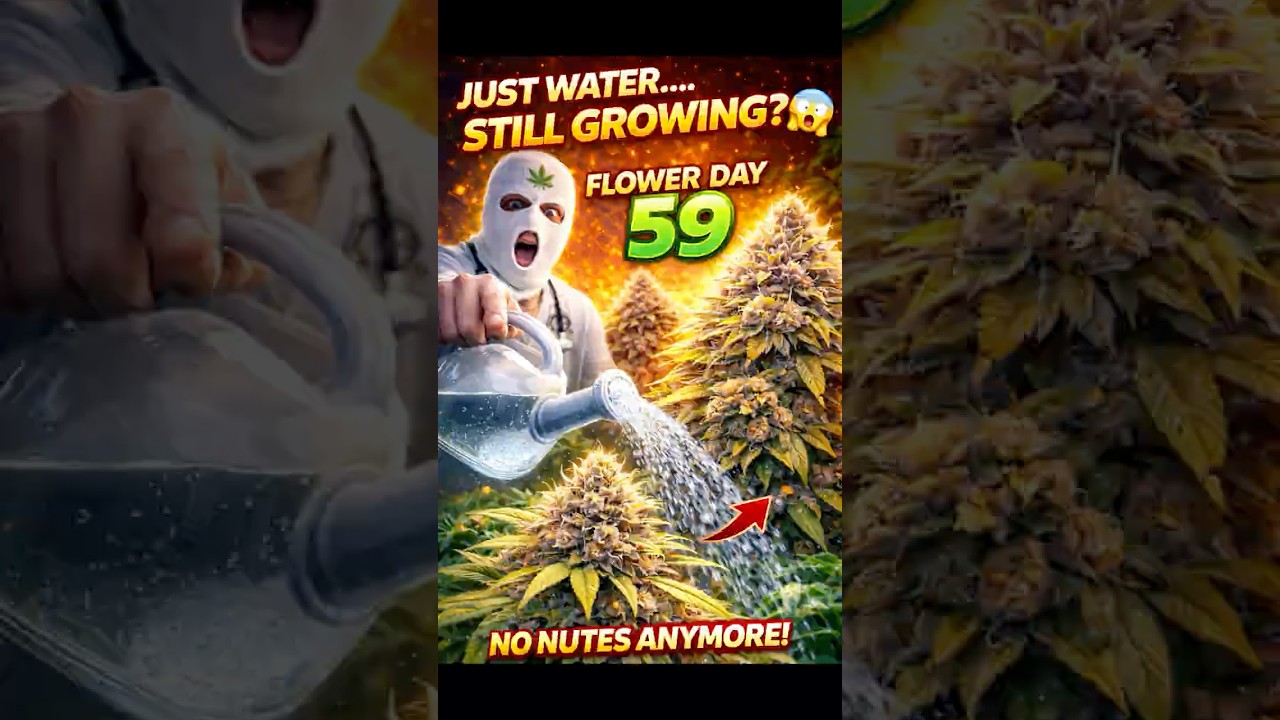 Only Water at Day 59?! Final Stage Beg #shorts #viral #grow #plants
