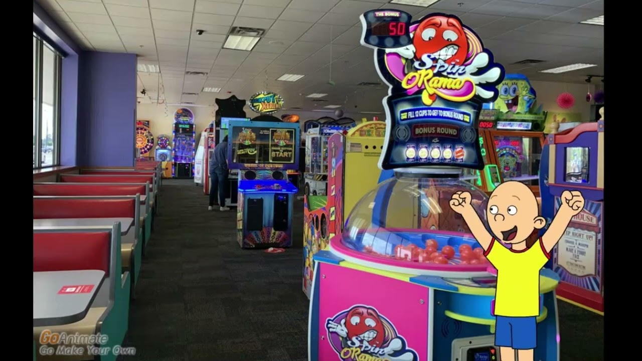 Caillou Skips School To Go To Chuck E. Cheeses/Grounded (PLEASE TURN DOWN YOUR VOLUME)