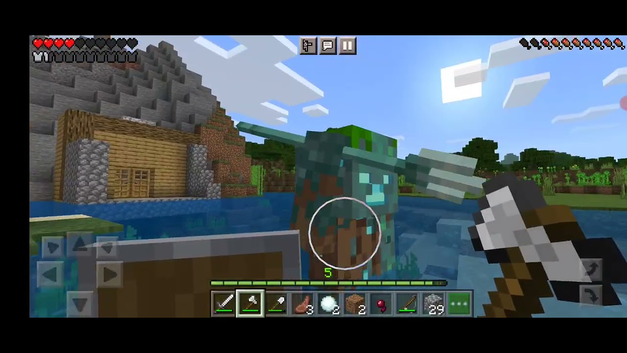 Playing Minecraft 