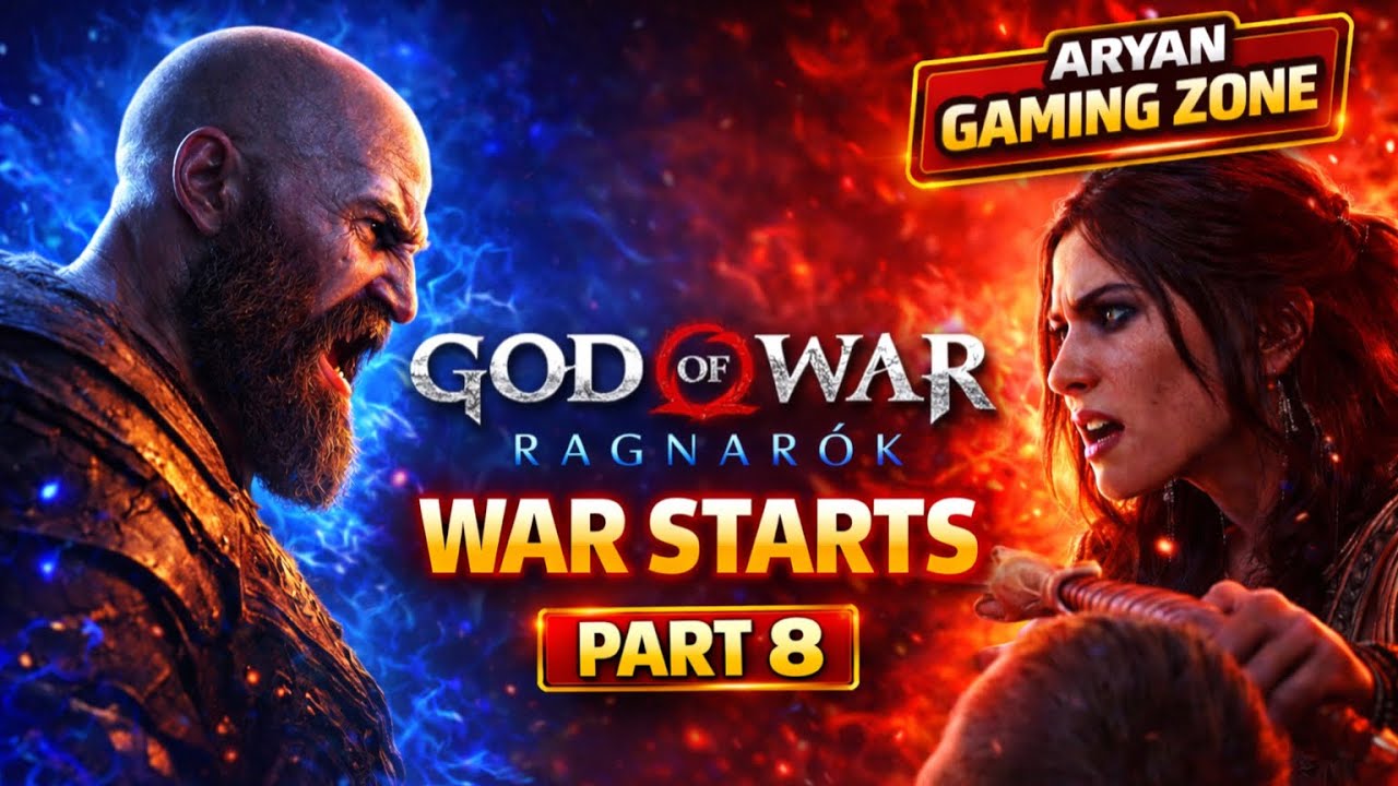 GOD OF WAR RAGNAROK PART 8 | WAR STARTS 🔥 Freya vs Kratos | Hindi Gameplay