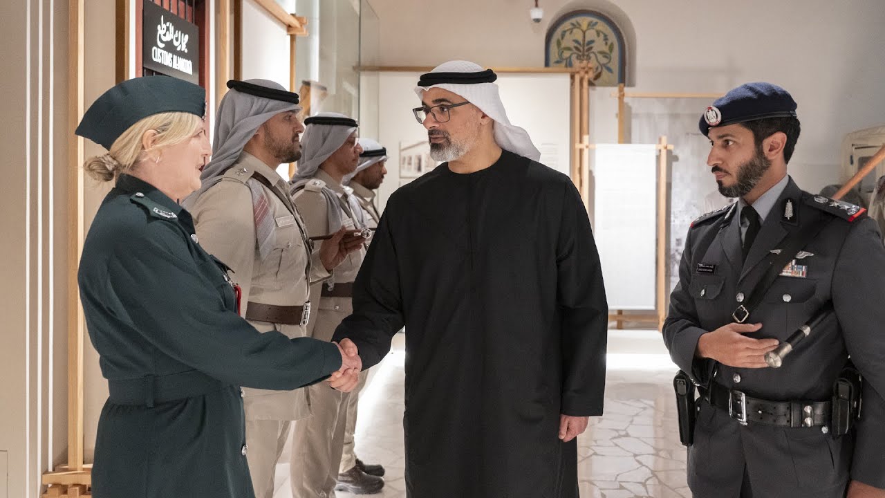 خالد بن محمد بن زايد يشهد إعادة افتتاح 