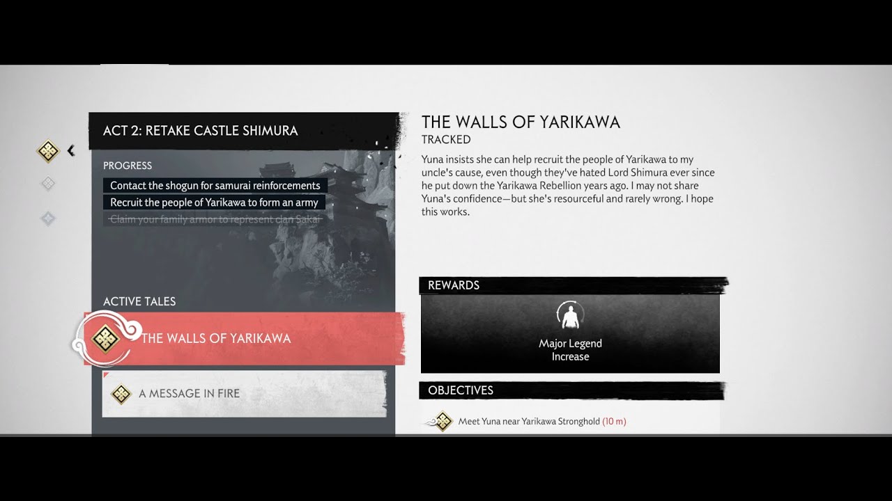 Ghost of Tsushima - The Walls Of Yarikawa
