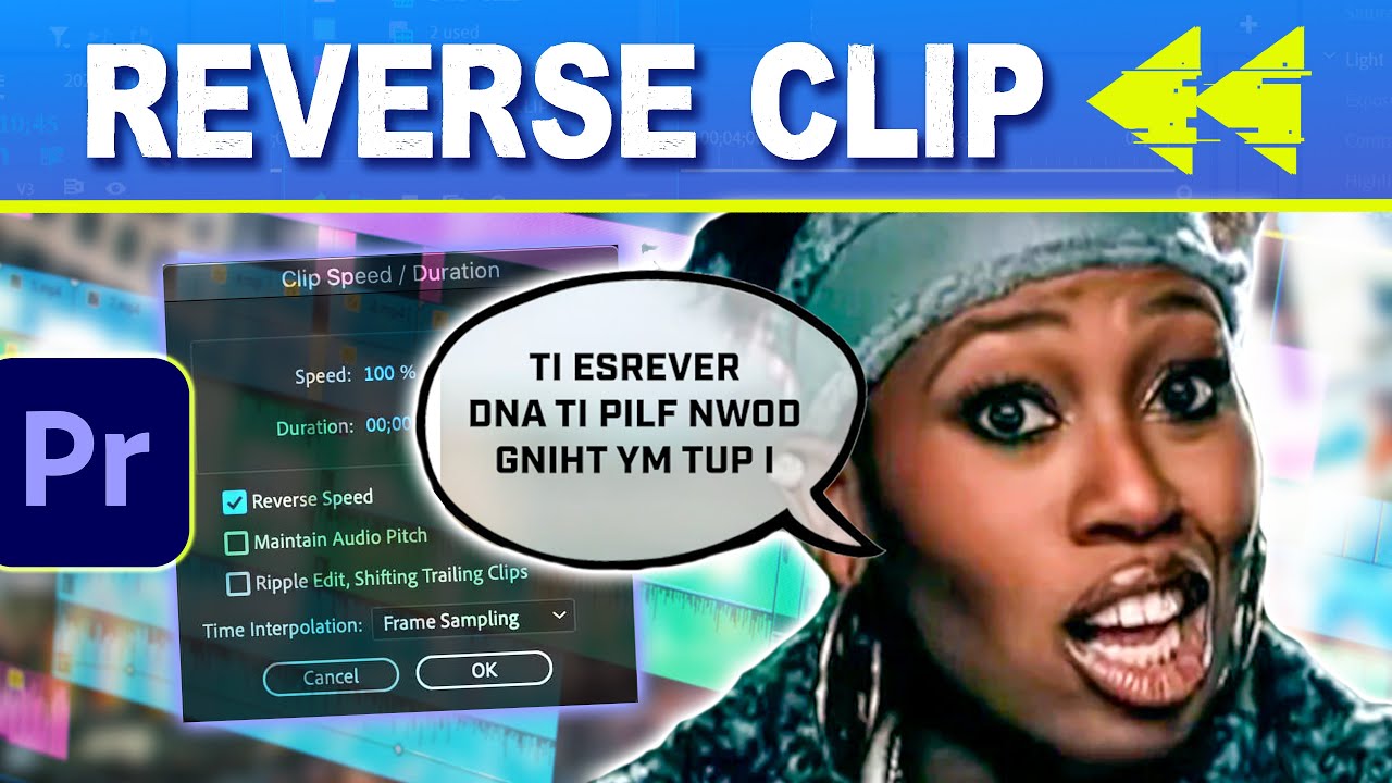 How To Reverse Clip in Premiere Pro Tutorial (and Boomerang Effect)