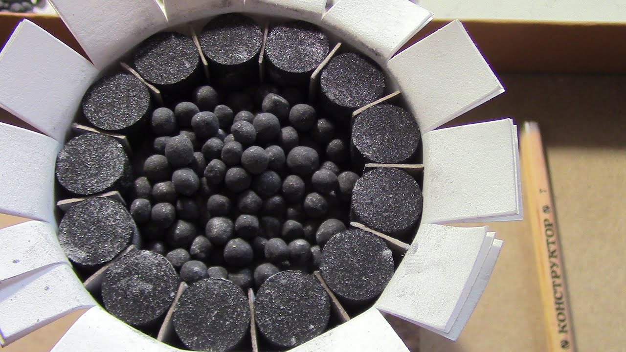 Homemade firework rocket. Black pearl