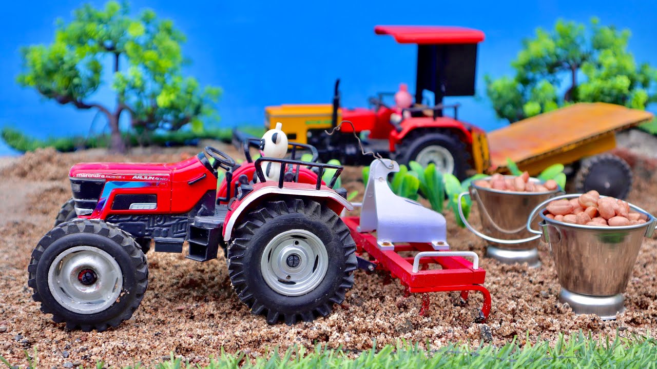 Peanuts 🥜 Farming | Mahindra Novo 605 Di cultivation | Hmt 5911 | 4WD Tractor 🚜 | Science Project