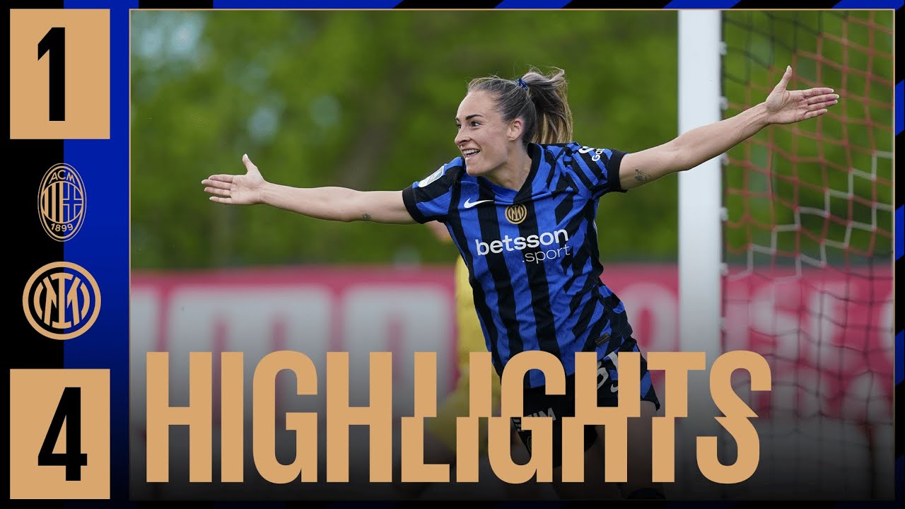 4 GOL E VITTORIA DERBY 🖤💙 | MILAN 1-4 INTER | HIGHLIGHTS WOMEN 2024/25 ⚽⚫🔵