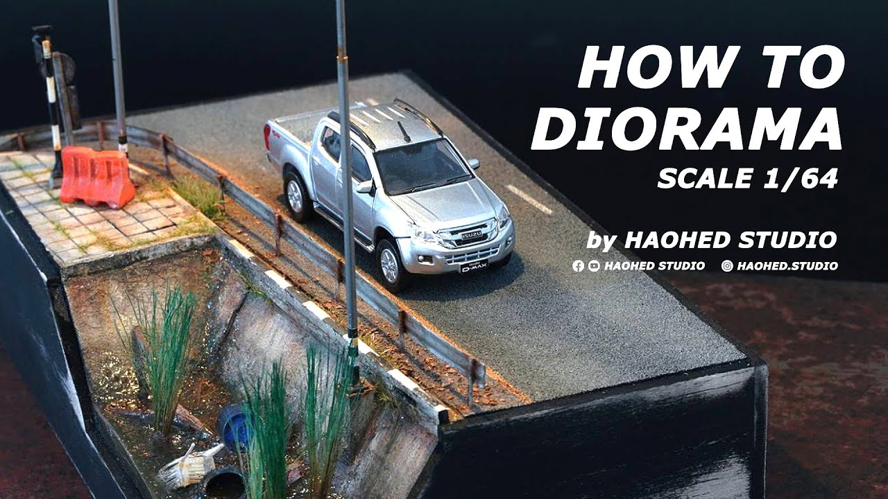 How to diorama 164  miniscale Thai  - || HOW-เฮ็ด || 01- DIORAMA ROAD THAISTYLE