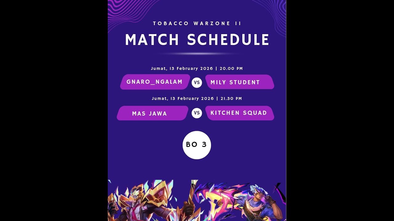 🔴LIVE | Tobbaco Warzone vol II, Semi Final turnamen Mobile Legend Ngalam