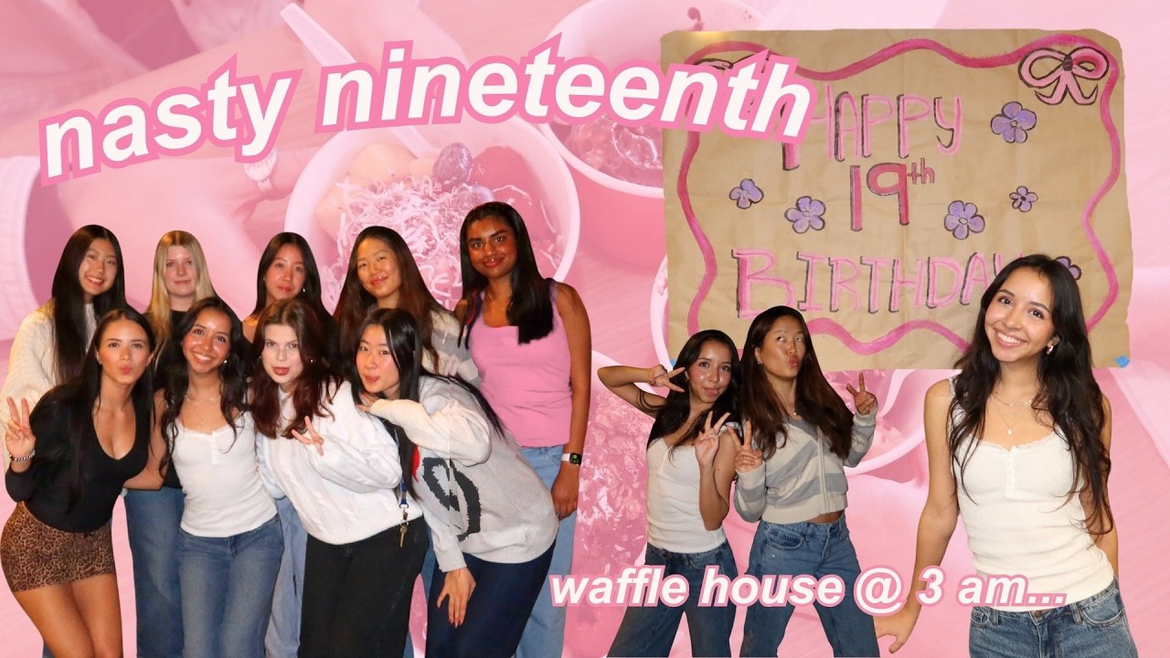 NINETEENTH BIRTHDAY VLOG || COLLEGE VLOGS