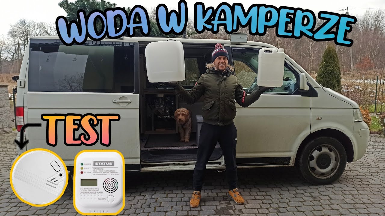 💧Zbiornik na wodę w kamper vanie 🚿 test czujnika dymu i czadu 🔥 pompka wody VANLIFE kran 🚐