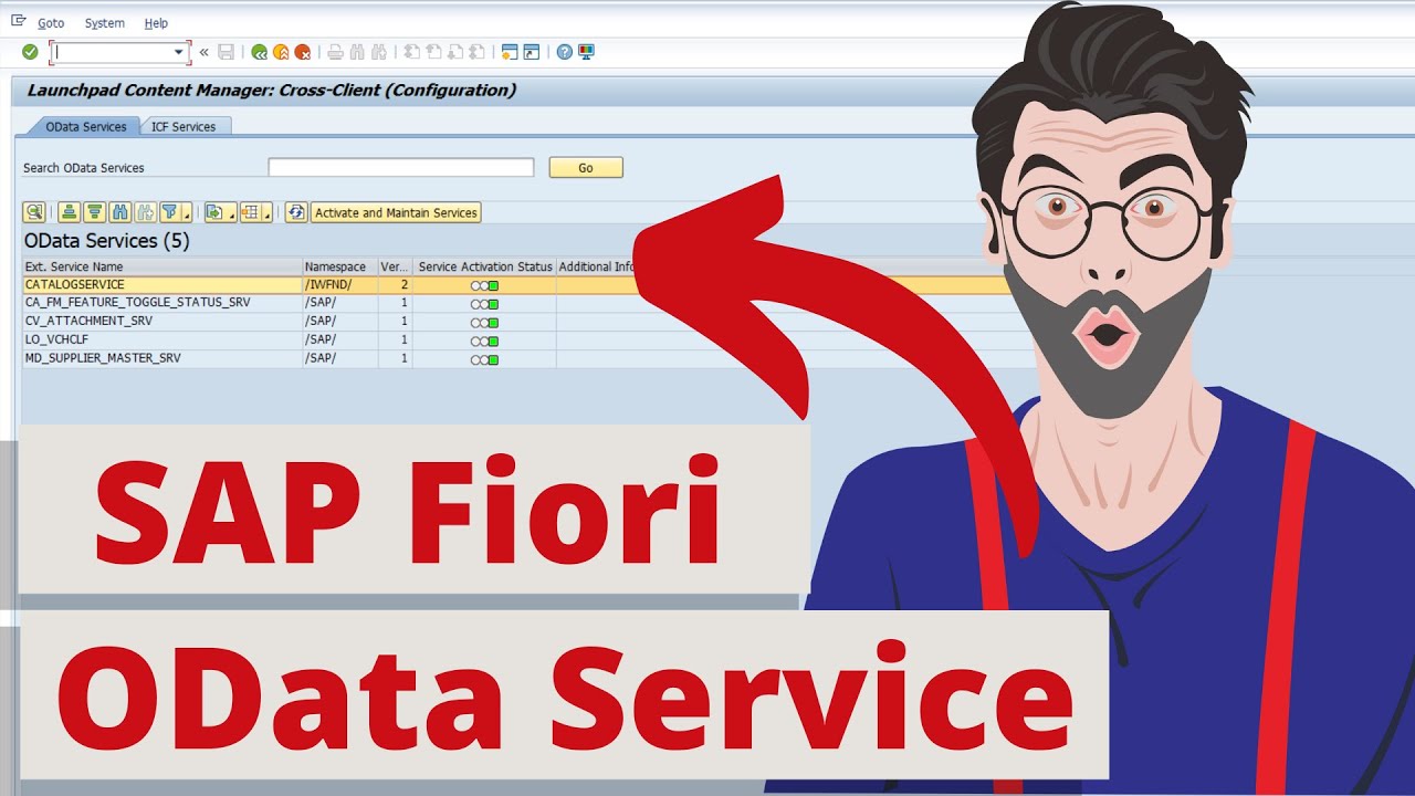 Найти службу Odata для приложения SAP Fiori | SAP Fiori | Служба OData