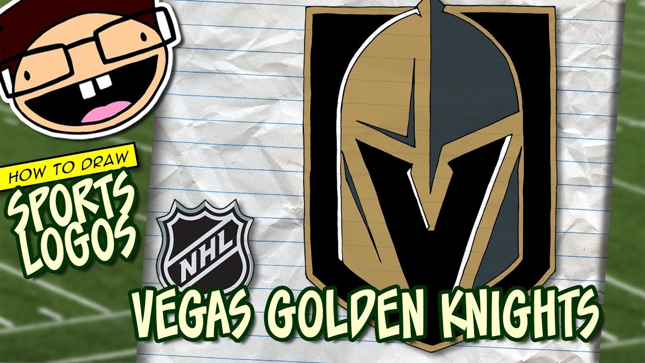 How to Draw the VEGAS GOLDEN KNIGHTS Logo (NHL) | Narrated Easy Step-by-Step Tutorial