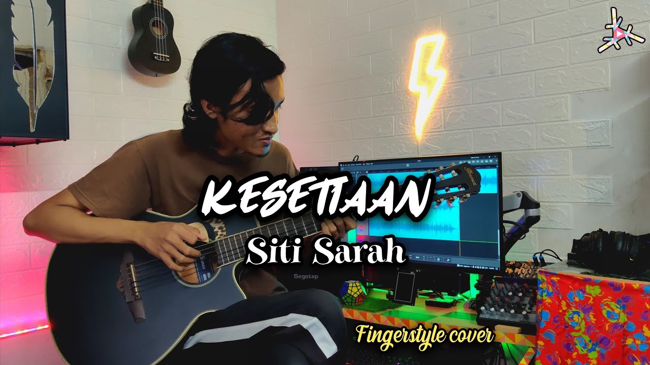 Siti Sarah - KESETIAAN | Fingerstyle cover + drum | Faiz Fezz