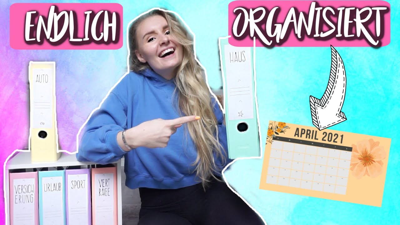 ENDLICH ORGANISIERT! 💡 Home Office/ Home Schooling LIFEHACKS! 🤓 DIY Kalender und Ordnersystem!💻