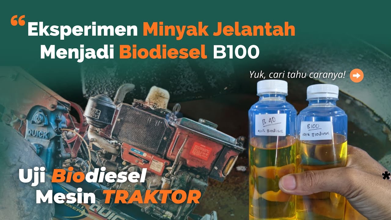 Bikin Biodiesel dari Minyak Jelantah! | Uji Coba di Mesin Diesel 🚜🔥