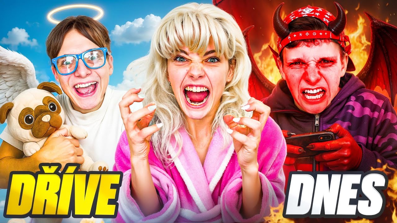 DĚTI DŘ&Iacute;VE VS DNES 3!