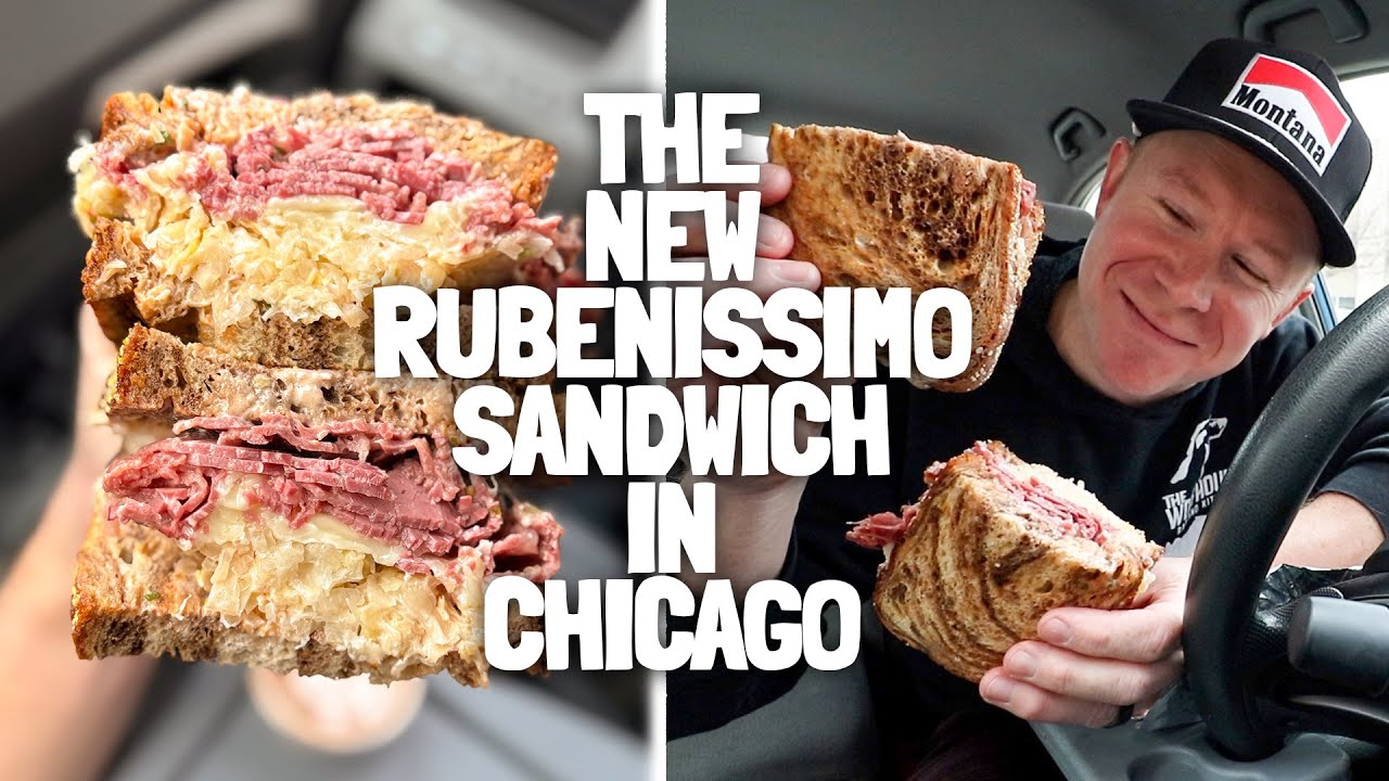 I ate the BRAND NEW Reuben Sandwich at my favorite restaurant in Chicago 🥪😎