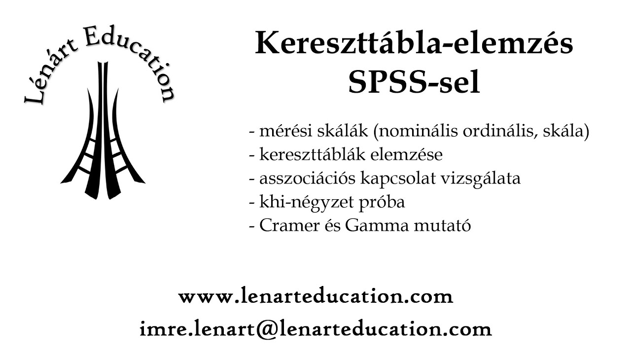 Keresztt&aacute;bla-elemz&eacute;s SPSS-sel